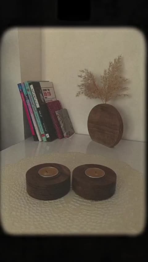 شمعدان چوبی (پس کرایه)
