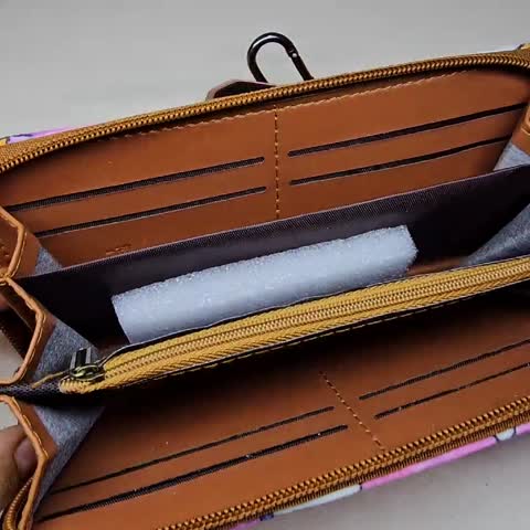 کیف پول پالتویی کیف پول زنانه دخترانه طرح شاد