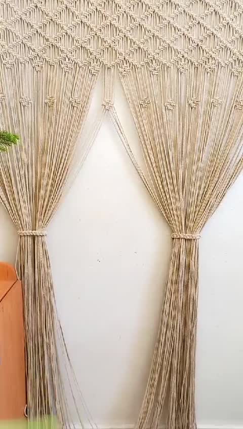 پرده مکرومه مدرن و شیک 
