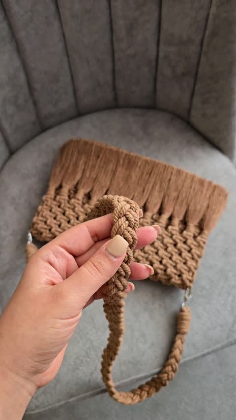 کیف مکرومه کارامل
