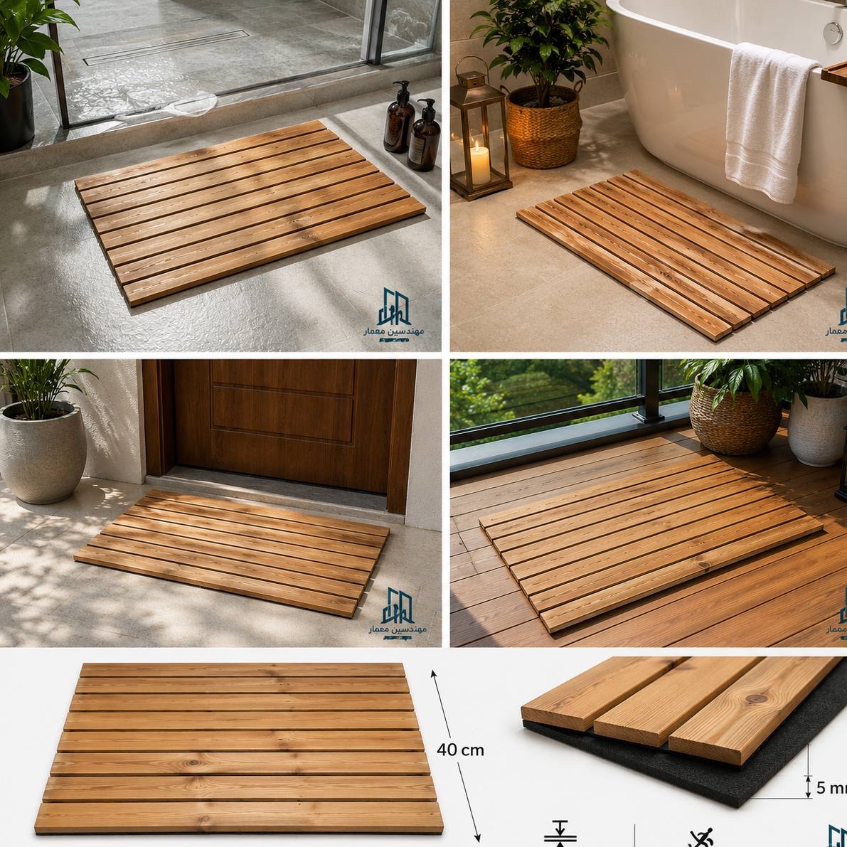 پادری چوب ترمو درجه یک 60*40 سانتیمتر