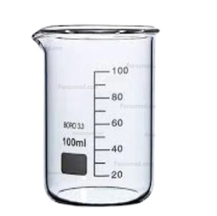 بشر شیشه ای(100 میلی لیتر آزمایشگاهی مدل G-56)