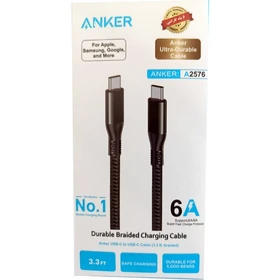 خرید کابل شارژ دوسر تایپ سی انکر مدل Anker Type-C Charge Cable A2576 از فروشگاه شبکه برق امنیت
