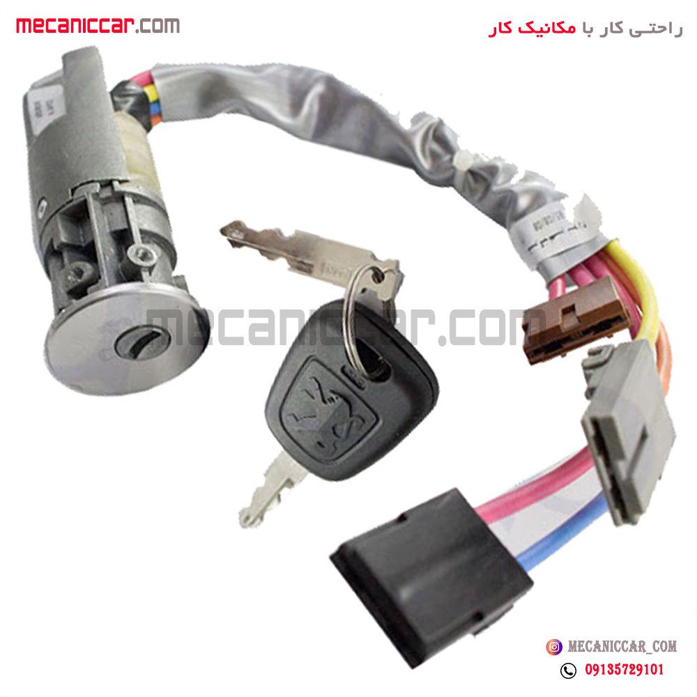 سوئیچ استارت تکی ساچمه ای پژو 206 با کلید ساده نصیری