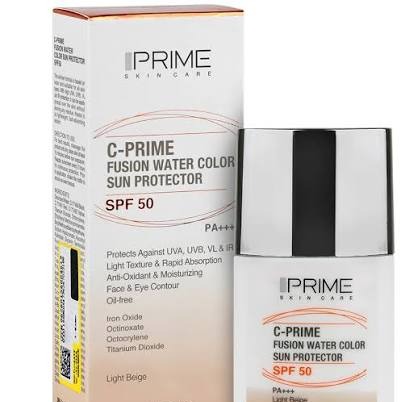 ضدآفتاب فلوئید بژ طبیعی پرایم SPF50 مدل C-Prime Fusion Water