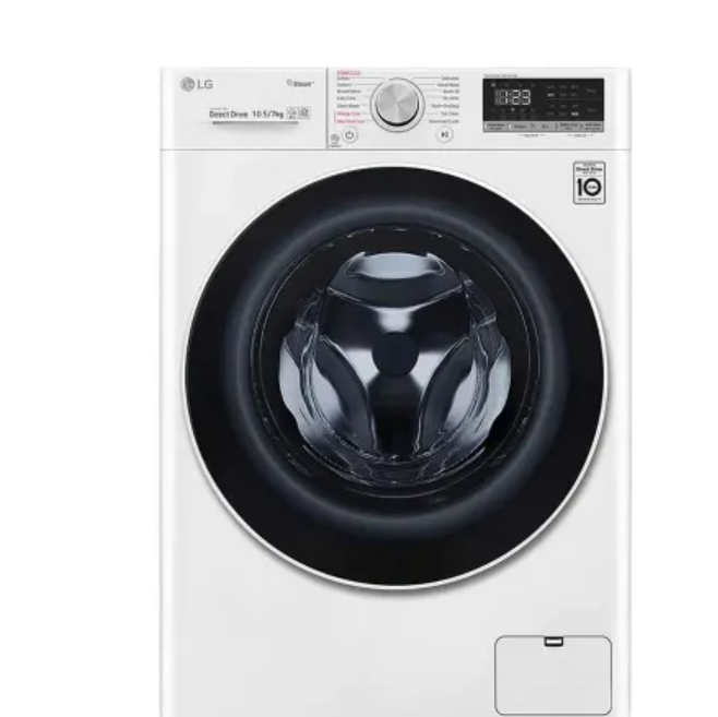 ماشین لباسشویی 10.5 کیلو ال جی مدل LG F4V5RGP0W با گارانتی 24 ماهه شرکتی