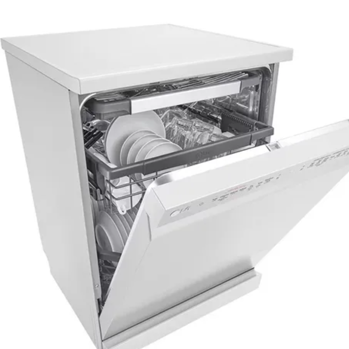 ماشین ظرفشویی 14 نفره ال جی مدل LG DFC435FW دارای 3 کشو و درب بازکن خودکار با گارانتی 24 ماهه شرکتی