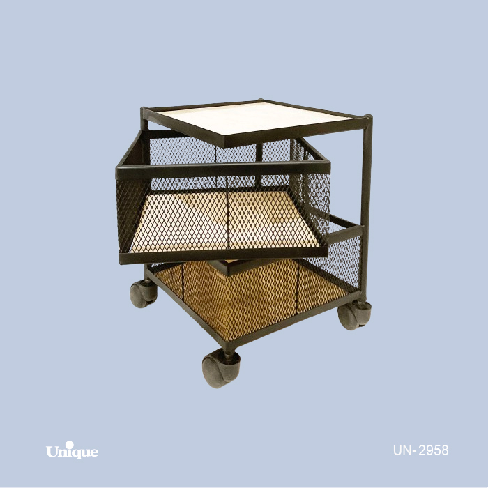 جای پیازی 2 طبقه یونیک Unique مدل توری مربع کد UN-2958 (پس کرایه)