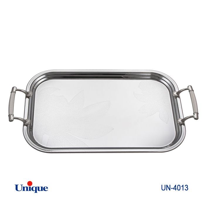 سینی استیل یک میل یونیک Unique بدون پایه بزرگ کد UN-4013 (پس کرایه)