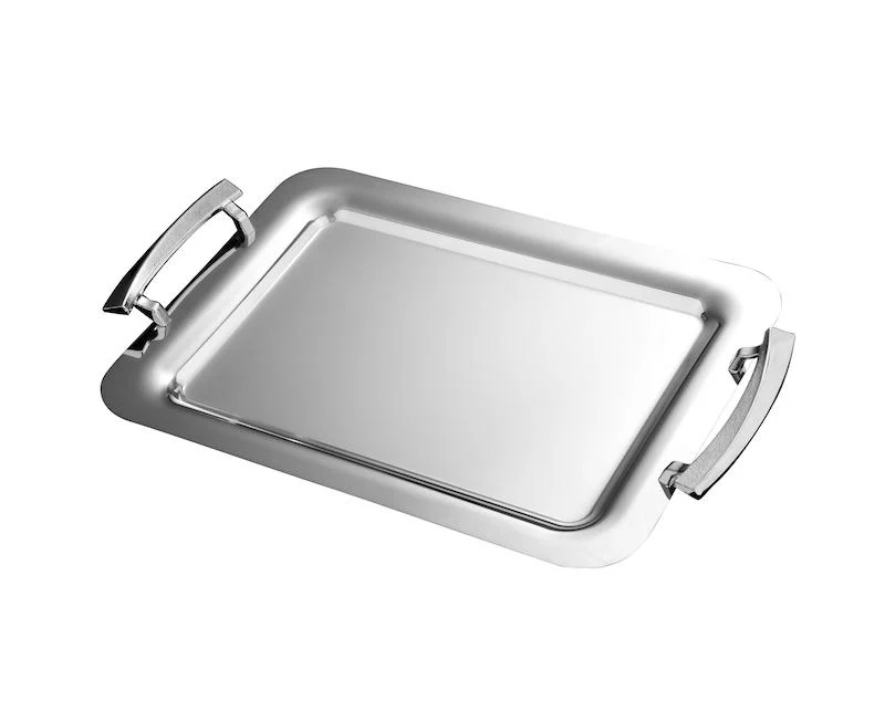سینی اینه ای دسته صدفی زاماک جفتی برند KST کد 815 (پس کرایه)