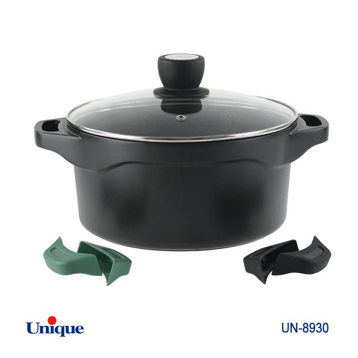 قابلمه تک گرانیت یونیک Unique مدل دستگیره سیلیکون هلیوس خارجی سایز 32 کد UN-8930 (پس کرایه)