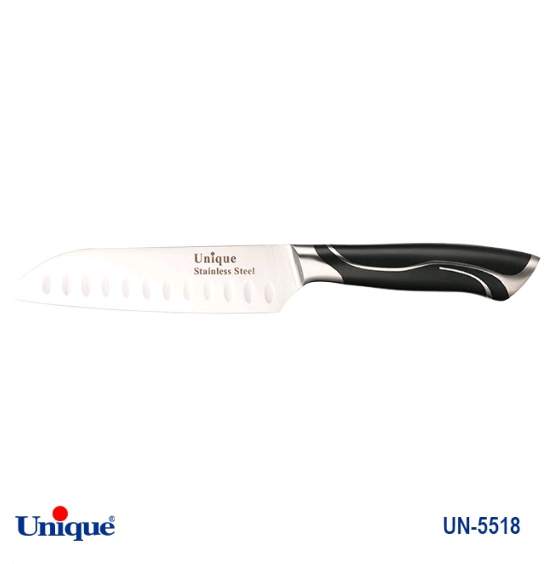 کارد تک آشپزخانه 5 سانتاکو یونیک Unique کد UN-5518 طرح خط دار (پس کرایه)