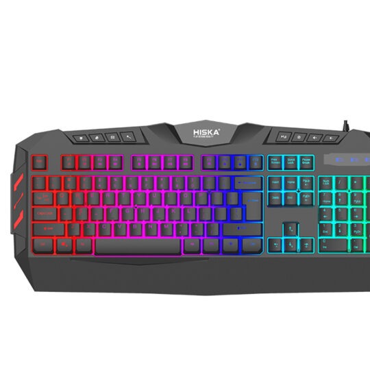 کیبورد گیمینگ هیسکا مدل HX-KEG400 RGB