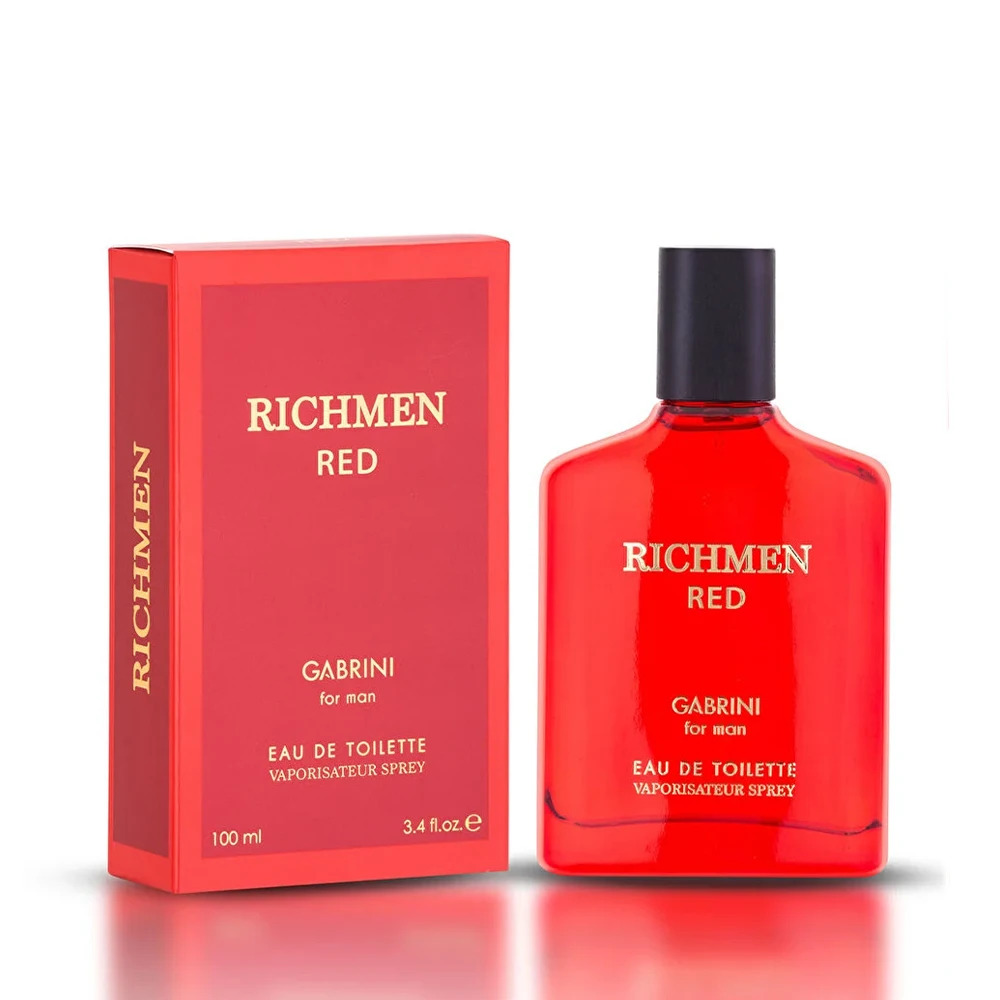 ادکلن مردانه گابرینی مدل RICHMEN RED حجم 100 میلیلیتر