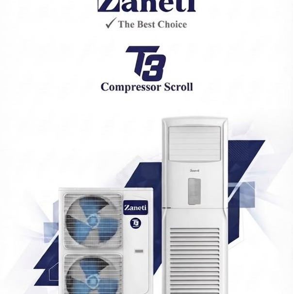 کلر گازی ایستاده متور اسکرول دو فن مدل زانتی