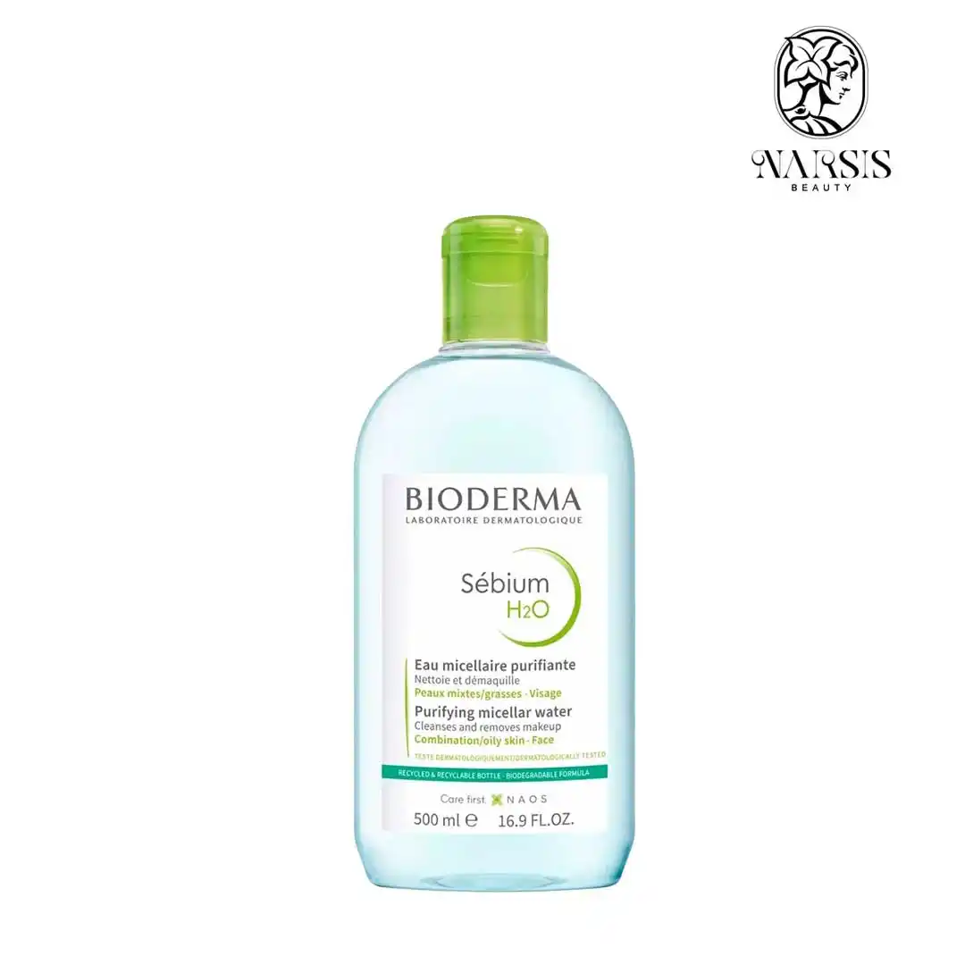 میسلار واتر سبز بایودرما مدل سبیوم (Sebium H2O) | پوست چرب و مختلط نارسیس بیوتی
