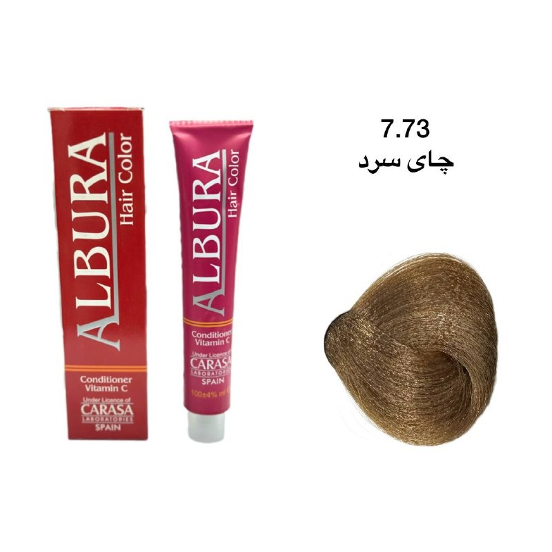 خرید و قیمت رنگ موی آلبورا شماره 7.73 چای سرد