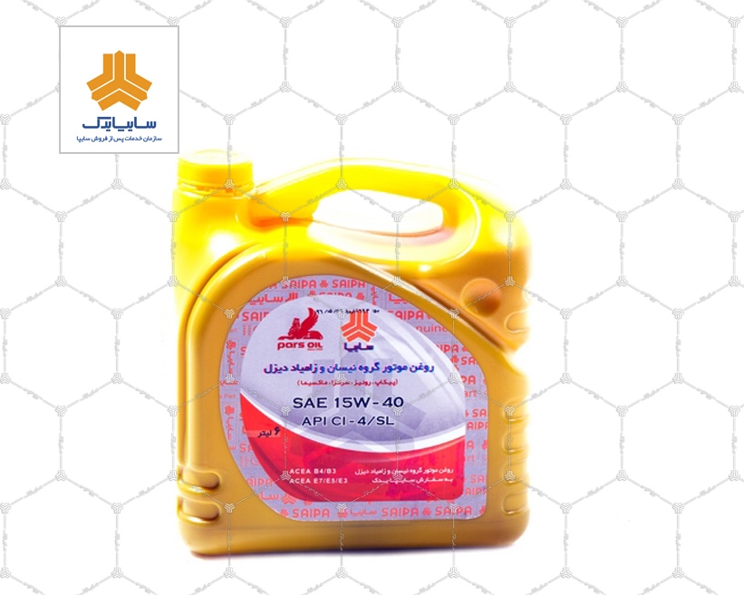 روغن موتور دیزل(6 لیتری)SAE15W40-APICI4 برای خودرو های زامیاد