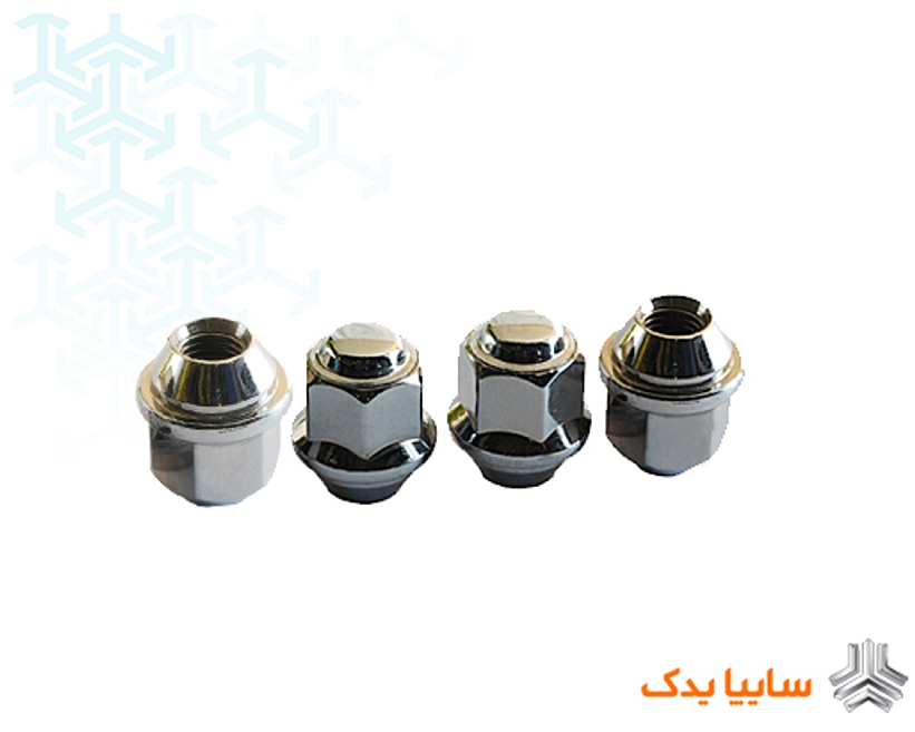 مهره چرخ برای خودرو های SP100 (شاهین) و اطلس و تیبا- X200 و ریو و سهند و کوییک- 212