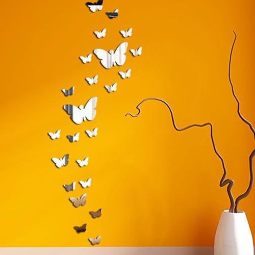 پروانه آینه ای دکوراتیو، 25 تایی طلایی