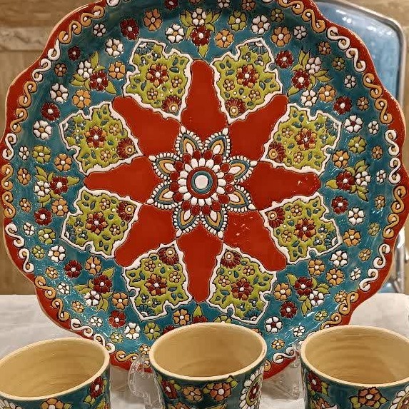 سرویس چایی خوری مینا کاری