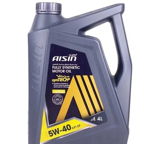 روغن موتور آیسین 5W40 SP مدل syntech+ تمام سینتتیک حجم چهار لیتری