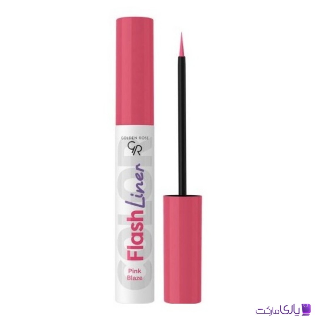 خط چشم رنگی گلدن رز Golden Rose مدل Gr Flash Eyeliner رنگ صورتی Pink Blaze شماره 105