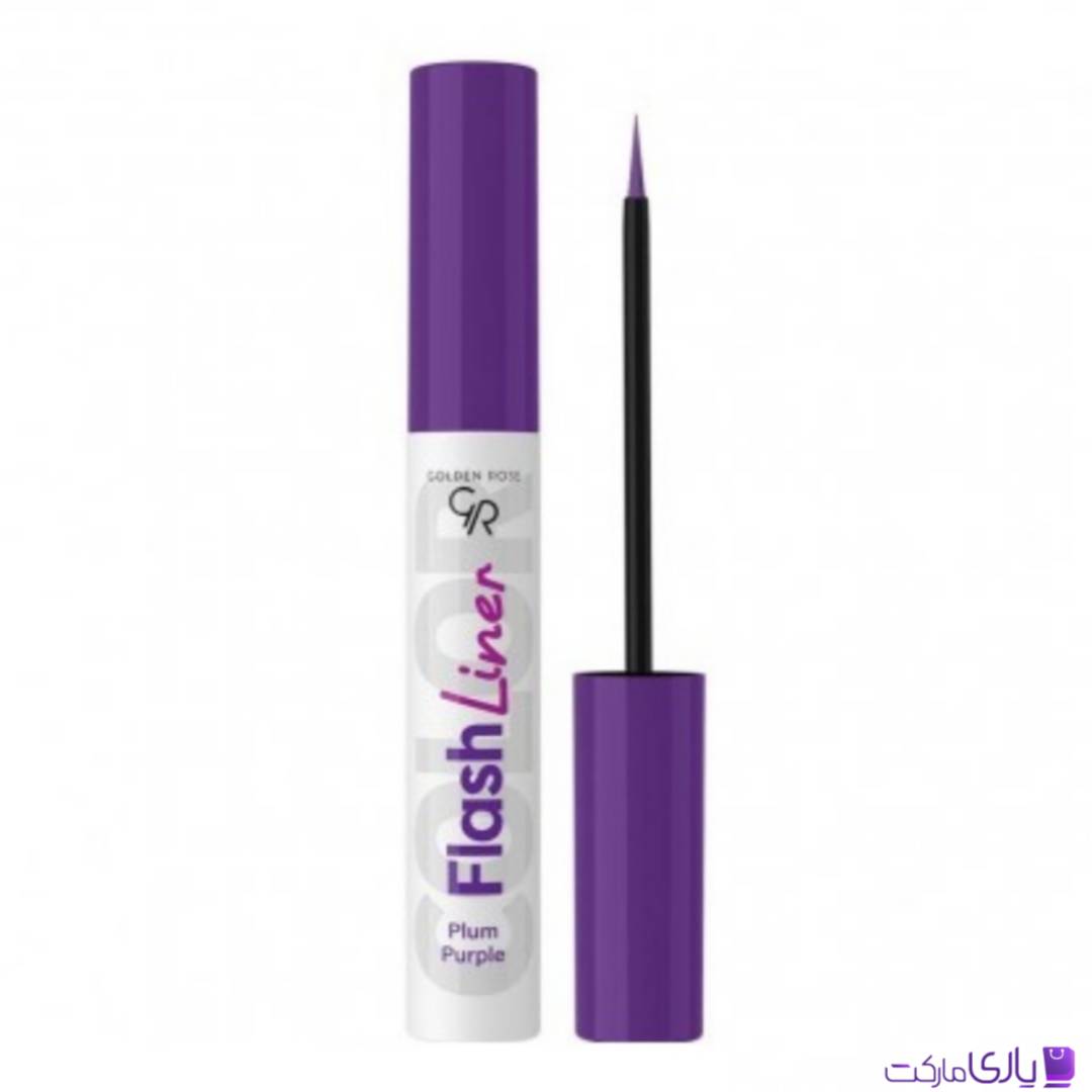 خط چشم رنگی گلدن رز Golden Rose مدل Gr Flash Eyeliner رنگ بنفش Plum Purple شماره 107