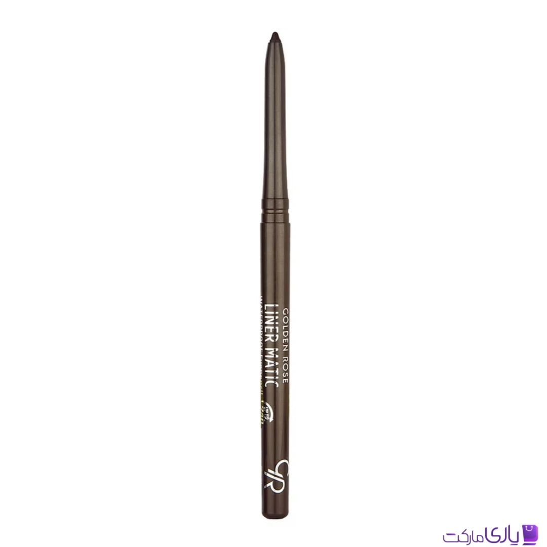 خط چشم ضد آب پیچی گلدن رز Golden Rose مدل Liner Matic رنگ Cacao Brown شماره 203