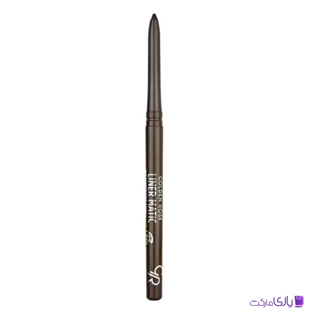 خط چشم ضد آب پیچی گلدن رز Golden Rose مدل Liner Matic رنگ Bistre Brown شماره 202