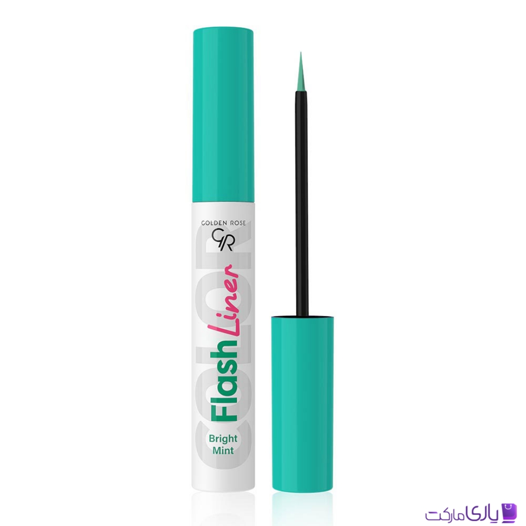 خط چشم رنگی گلدن رز Golden Rose مدل Gr Flash Eyeliner رنگ نعنایی Bright Mint شماره 101