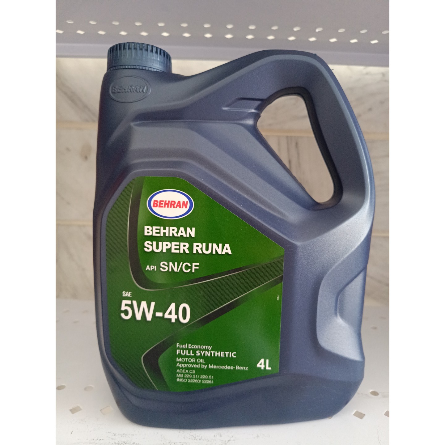 روغن موتور بهران سوپر رانا 5w40 SN چهار لیتری