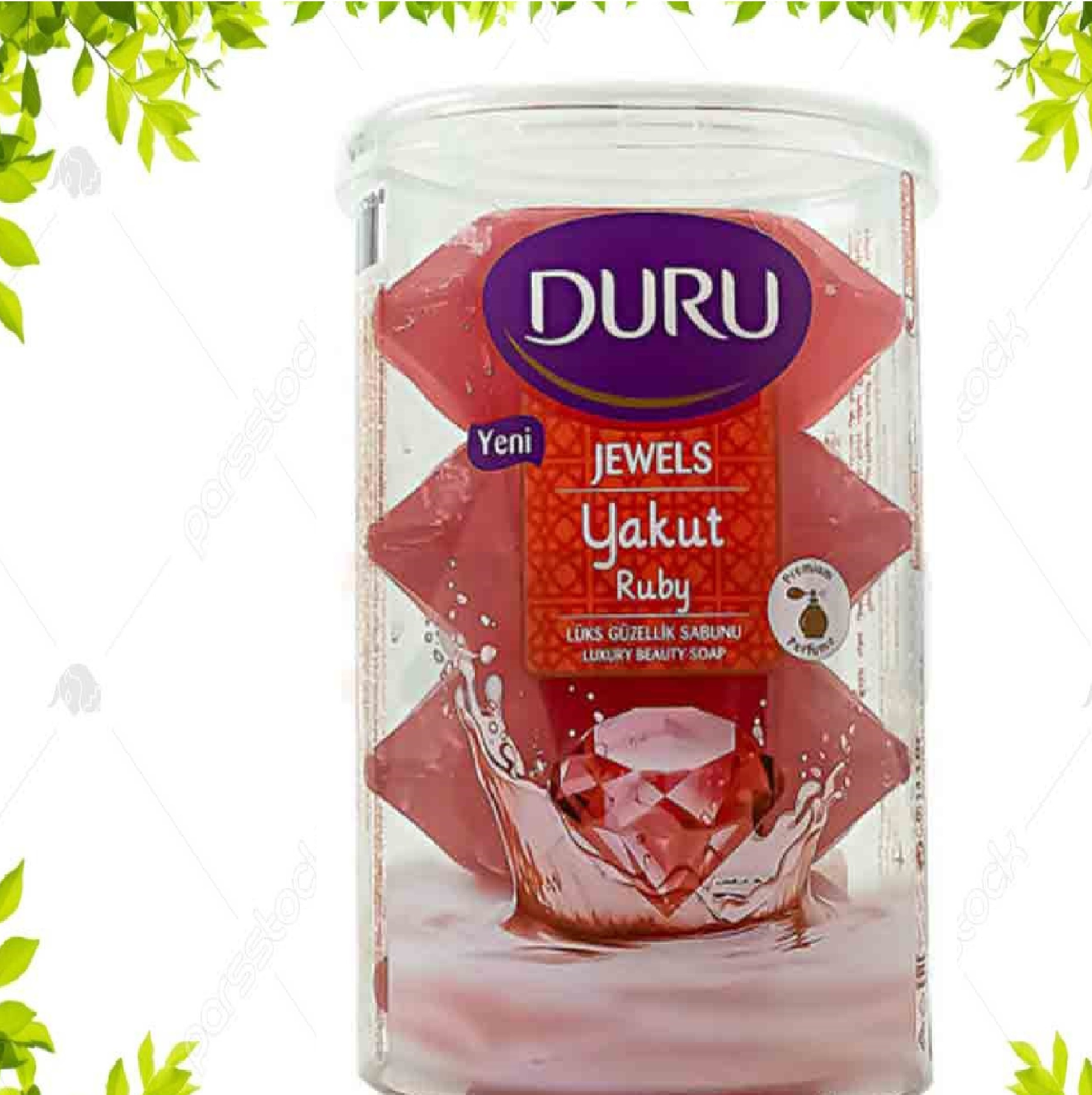 صابون دورو لیوانی 400 گرم حاوی عصاره یاقوت صورتی DURU