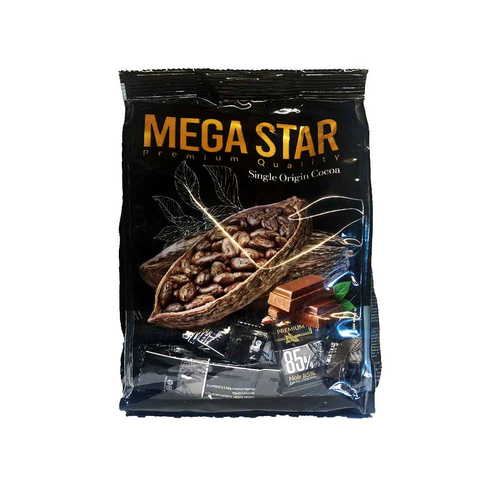 شکلات تلخ مگا استار 300گرم 85 درصد