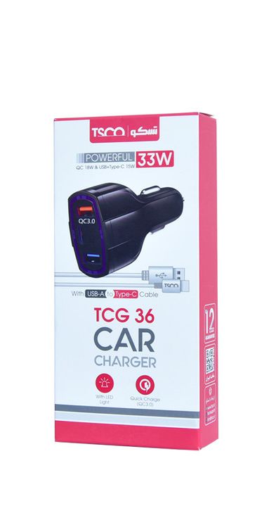 شارژر فندکی تسکو مدل TCG-36