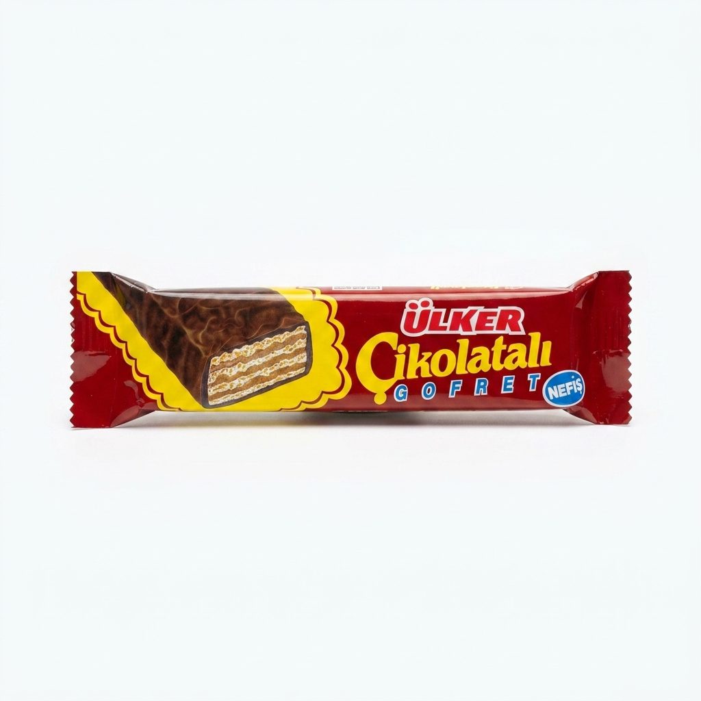 ویفر شکلاتی اولکر مدل Cikolatali Gofret ویفر ترد با روکش شکلات اولکر