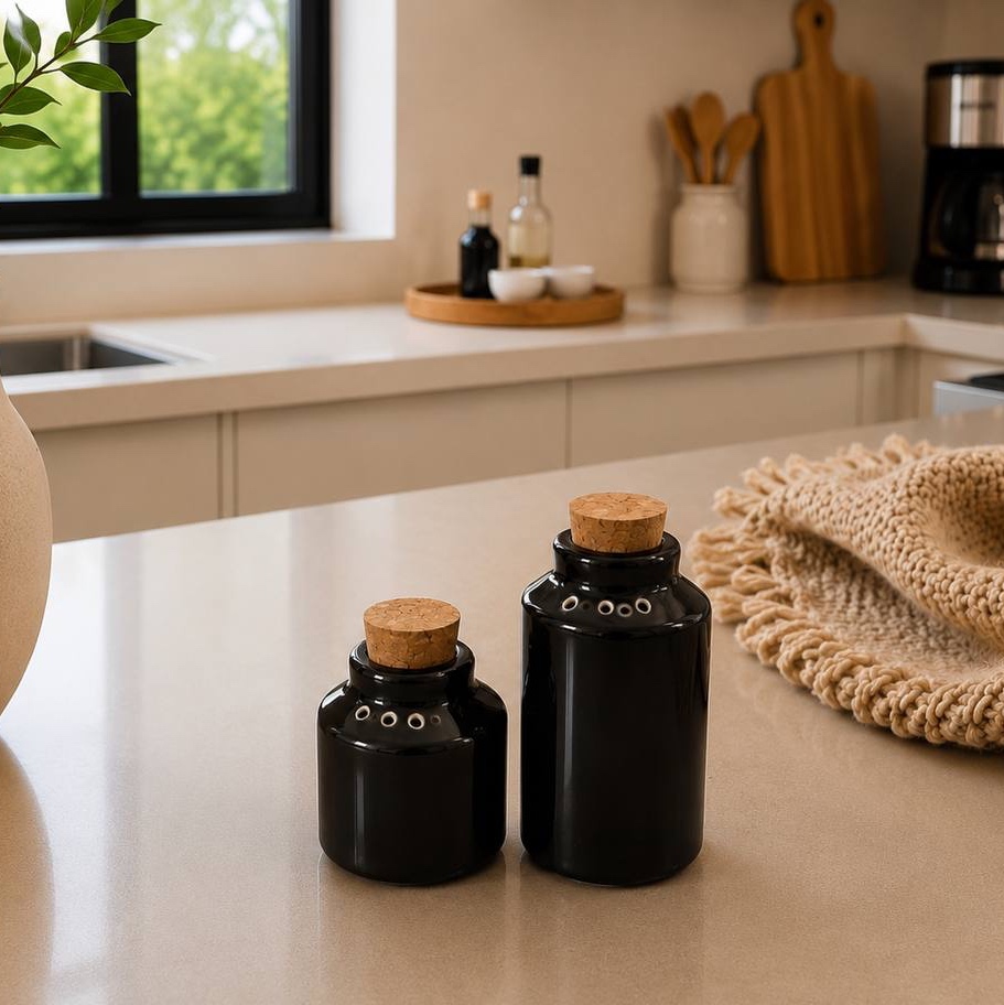 نمکپاش شیشه ای بطری (2تایی)