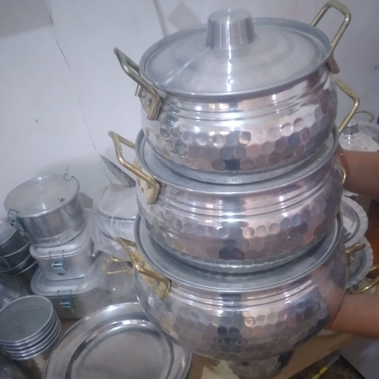 قابلمه 3 تای چکشی روحی