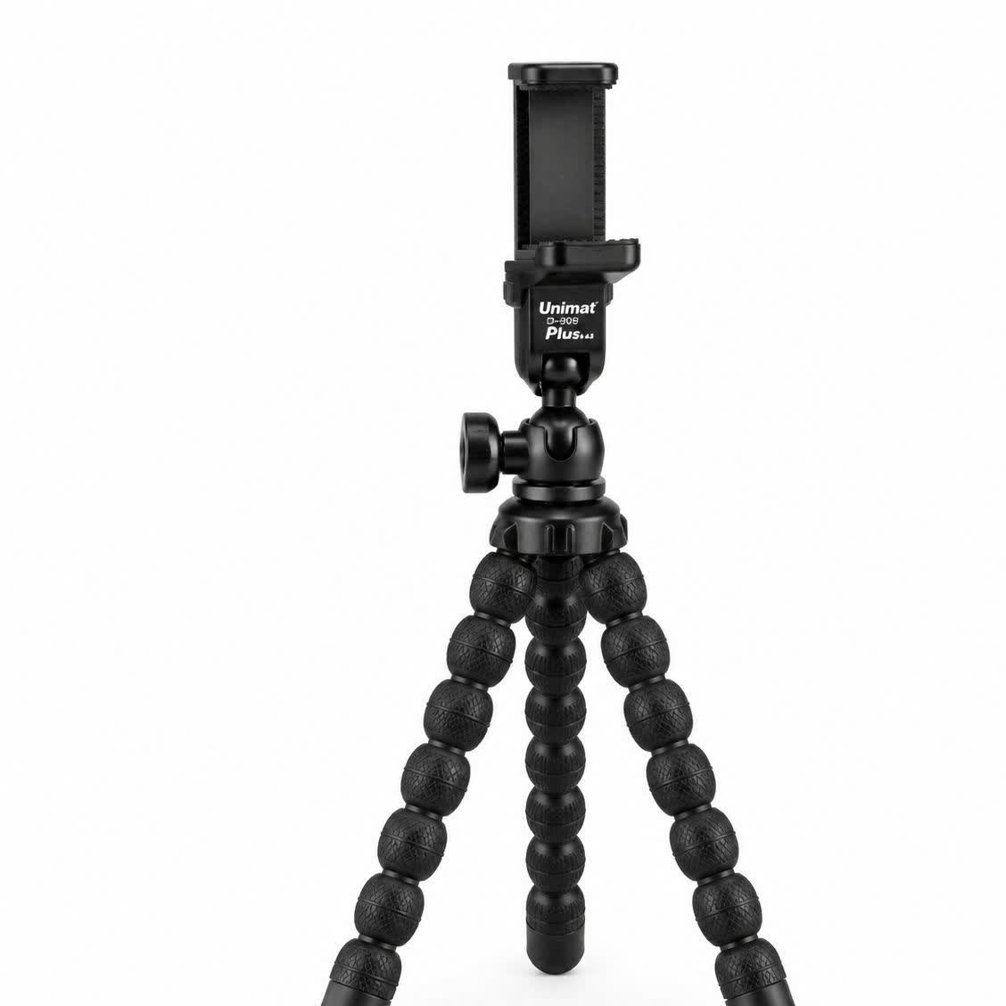 پایه نگهدارنده موبایل یونیمات Unimat مدل D-909 Plus ، هولدر موبایل پلاستیکی مشکی
