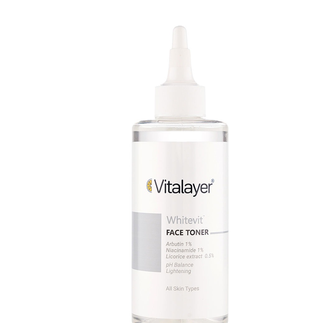 تونر ضد لک و پاک کننده صورت ویتالیر Vitalayer مدل وایت ویت Whitevit حجم 200 میلی لیتر