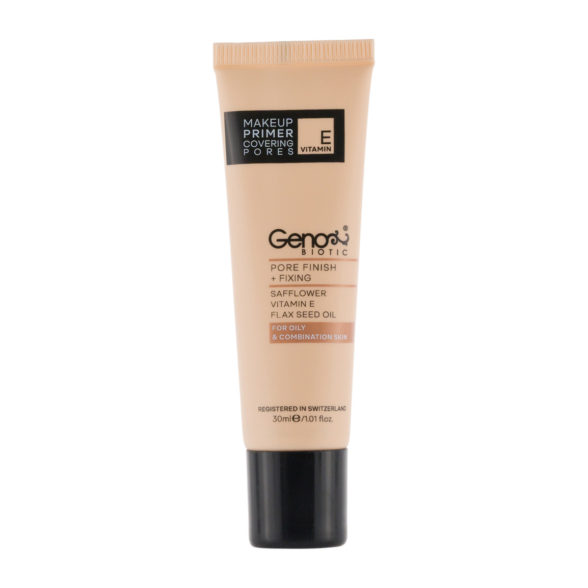 پرایمر ژنوبایوتیک Genobiotic مدل Covering Pores مناسب پوست چرب حجم 30 میلی لیتر