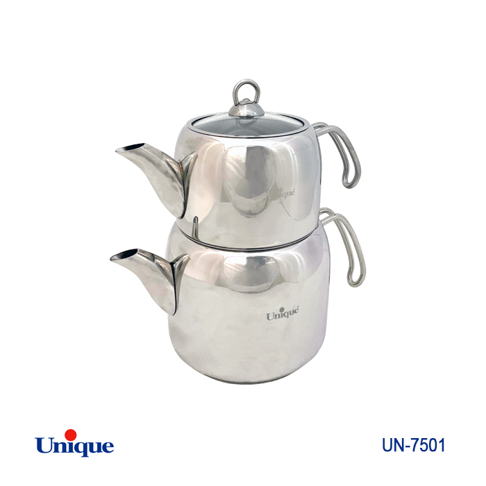 کتری و قوری استیل 2/70لیتر- ترک یونیک مدل UN-7503