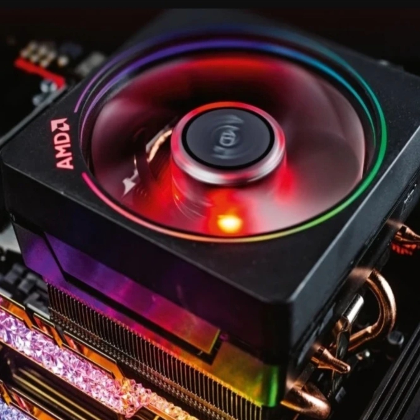 فن سی پی یو AMD Wraith Prism RGB AM4 4-Pin