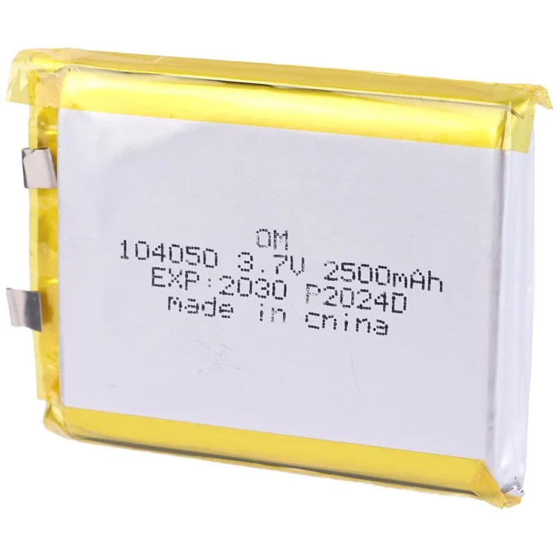 باتری لیتیومی 2500mAh 10*40*50mm 104050