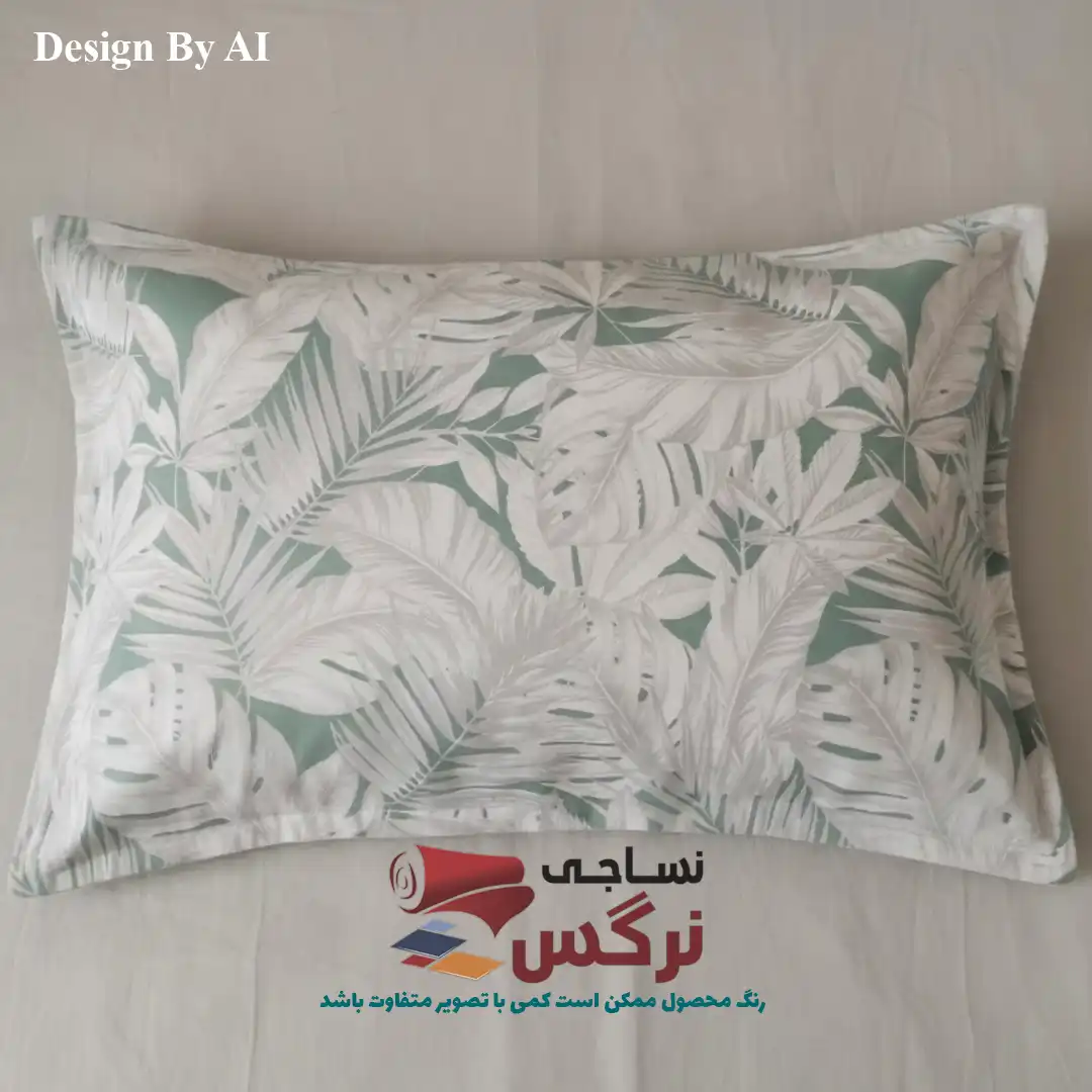روبالشتی نخ پنبه گلدار کد 272