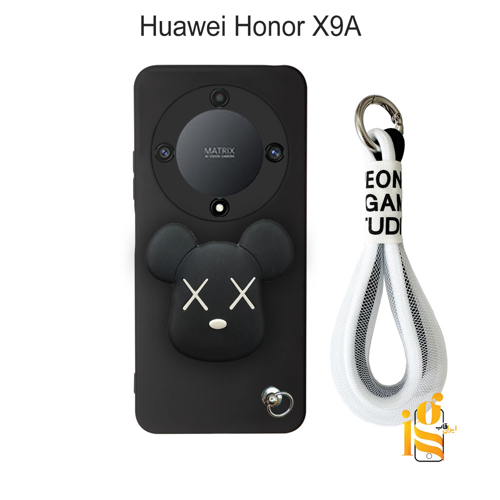 قاب فانتزی خرس روبو چشم ضربدری برای گوشی هواوی Honor X9A