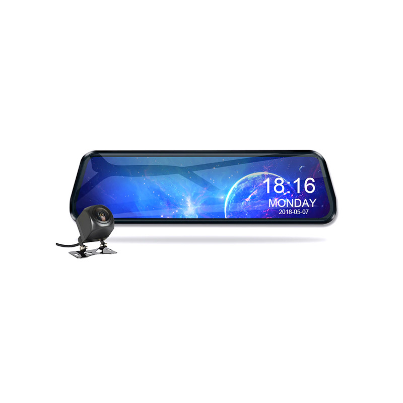 دوربین ثبت وقایع خودرو آلپاین آینه ای به همراه دوربین عقب مدل DRM-M10