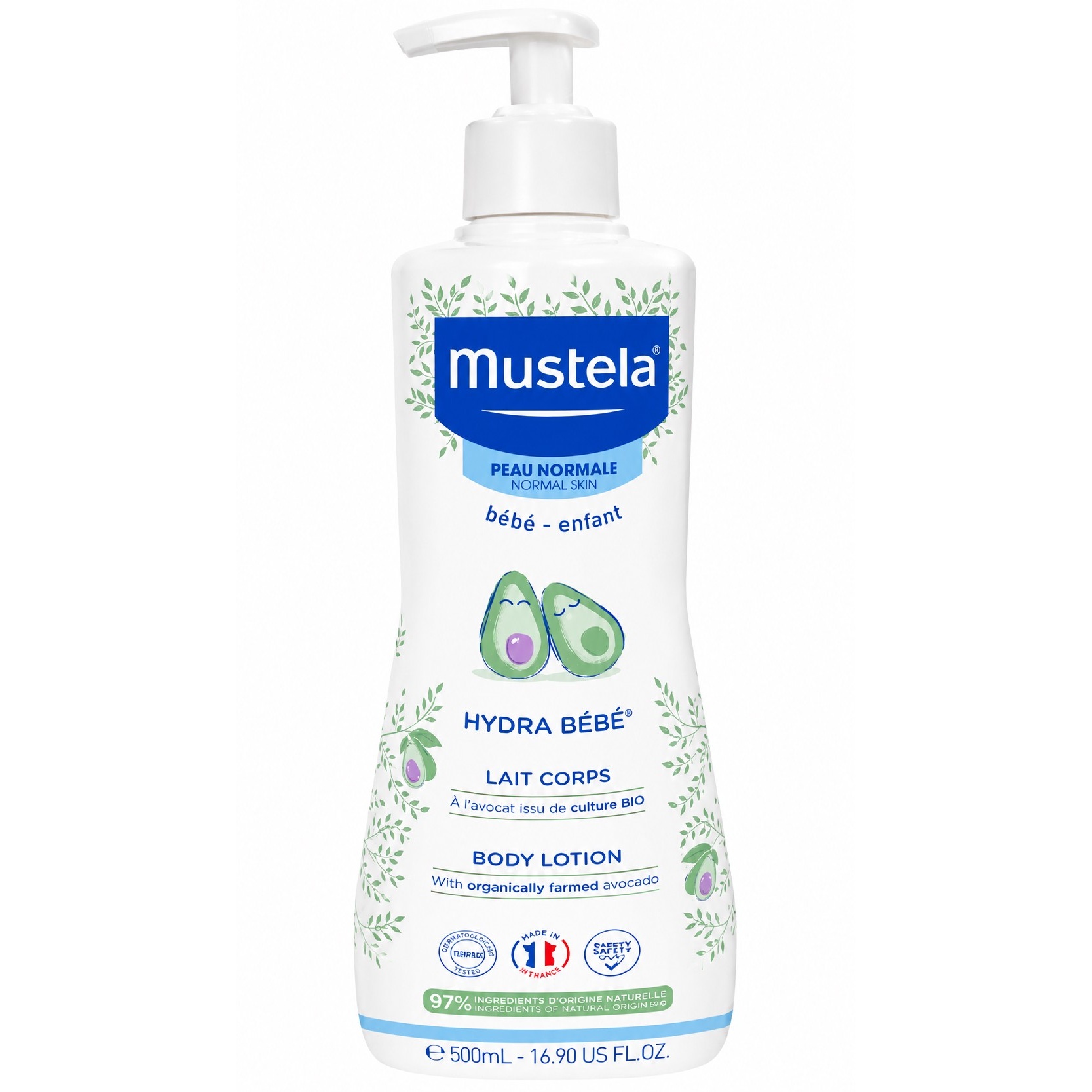 لوسیون بدن کودک موستلا حاوی آلوئه ورا با حجم 500 میلی(واردات قانونی از منطقه آزاد ارس)