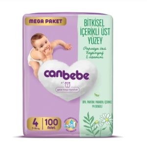 پوشک بچه جان به به مدل مگا پک سایز 4 بسته 100 عددی(اورجینال)