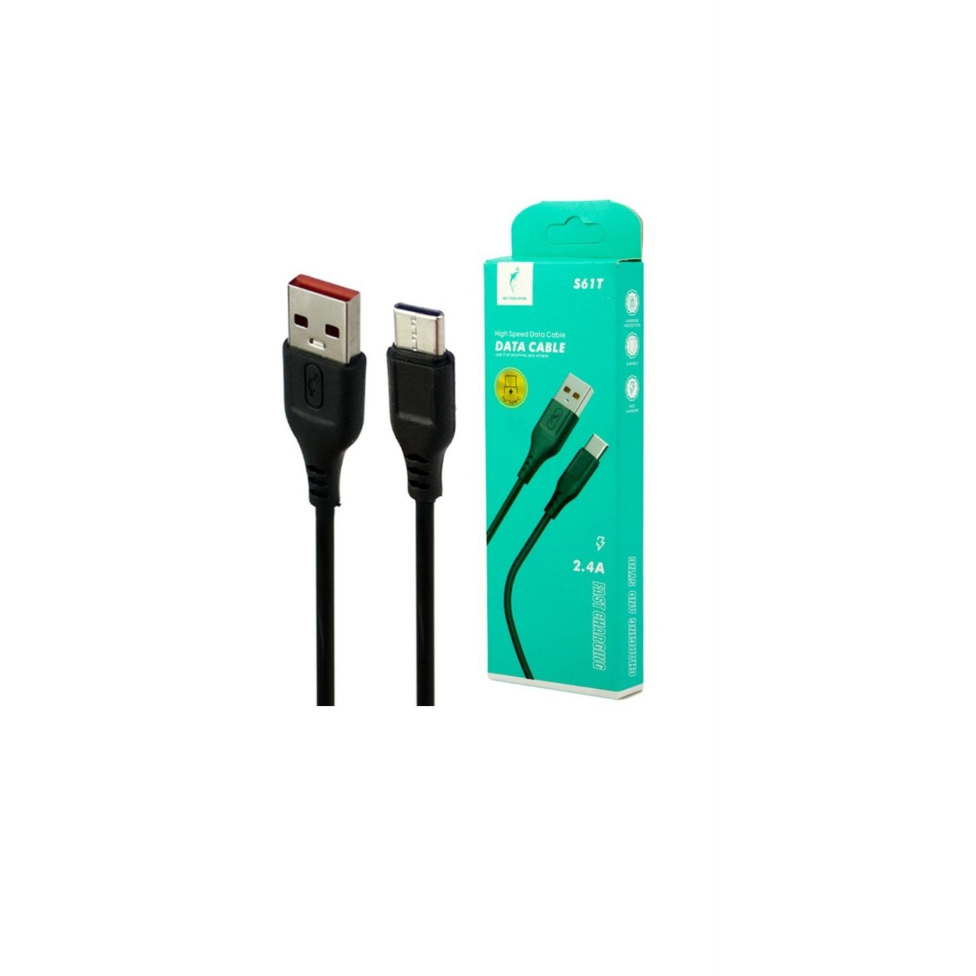 کابل شارژ موبایل تایپ سی Sky Dolphin S61T 2.4A اورجینال سوپر فست